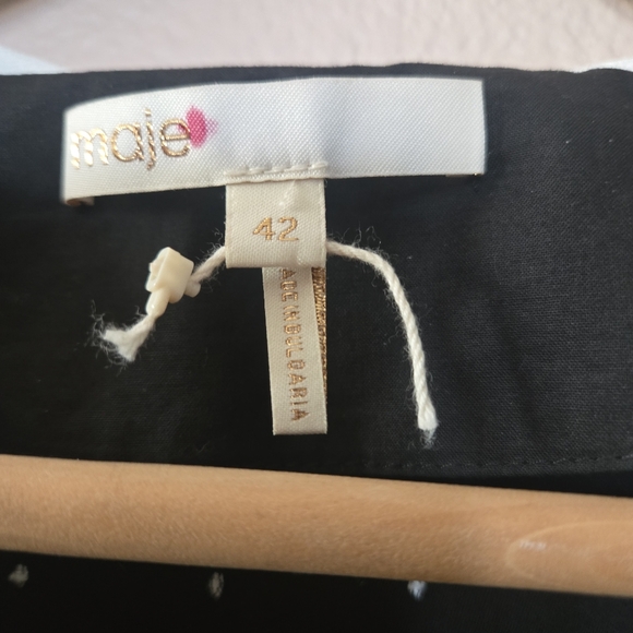 MAJE Randi Dotted Shirt Dress NWOT - Picture 10 of 10